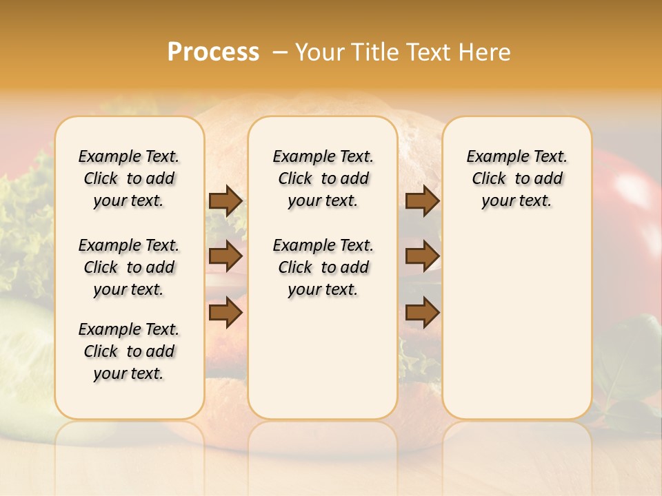 Slices Steak Cucumber PowerPoint Template