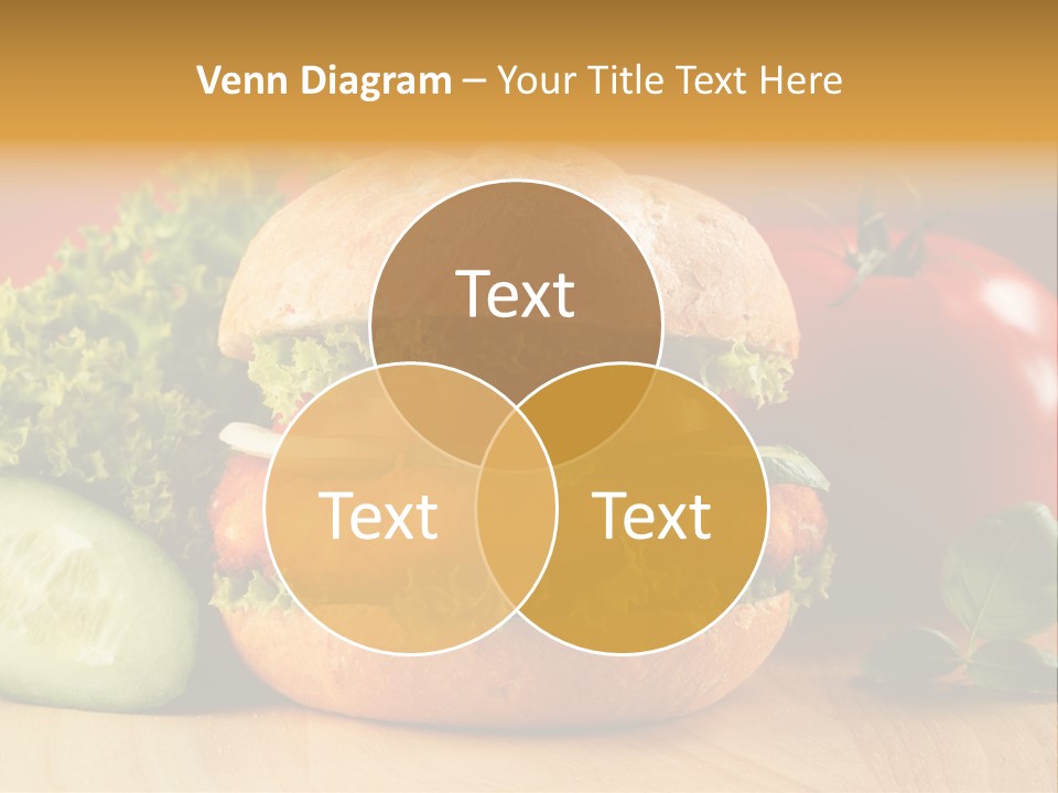 Slices Steak Cucumber PowerPoint Template