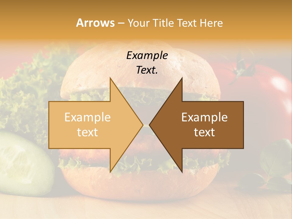 Slices Steak Cucumber PowerPoint Template