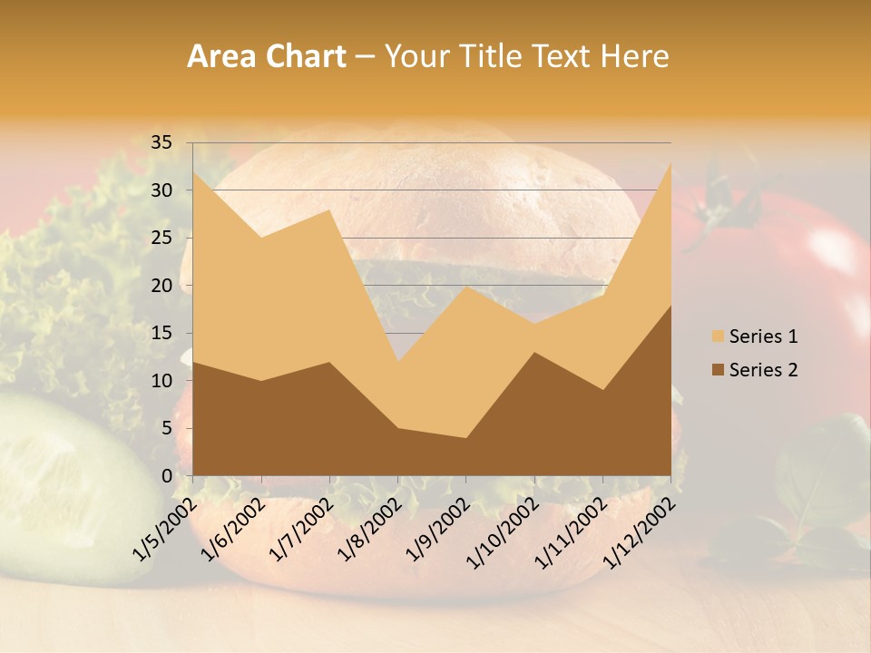 Slices Steak Cucumber PowerPoint Template