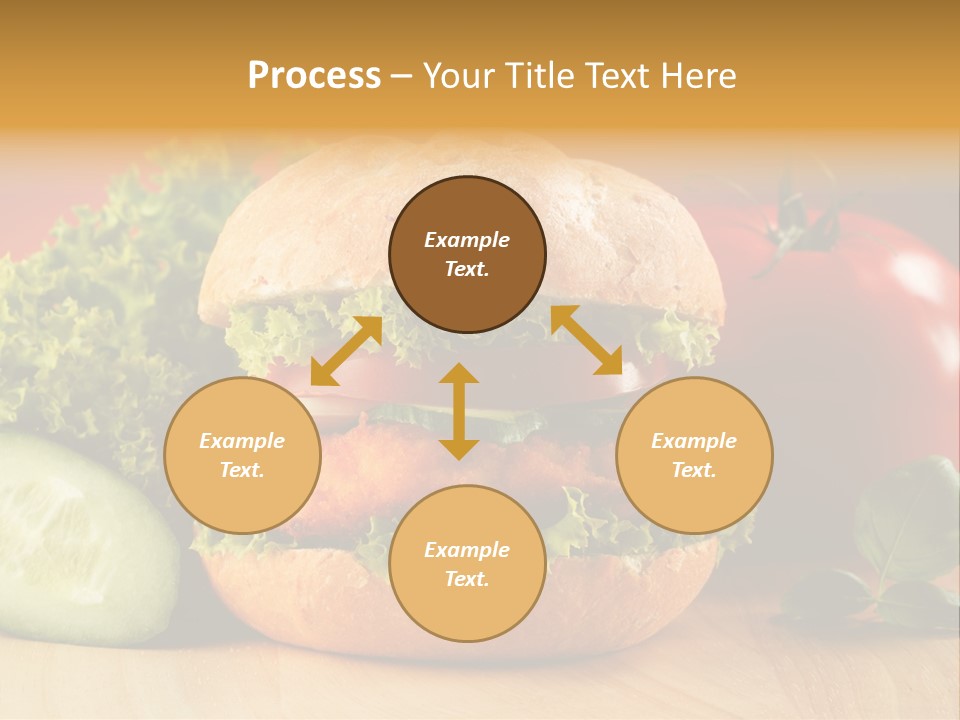 Slices Steak Cucumber PowerPoint Template
