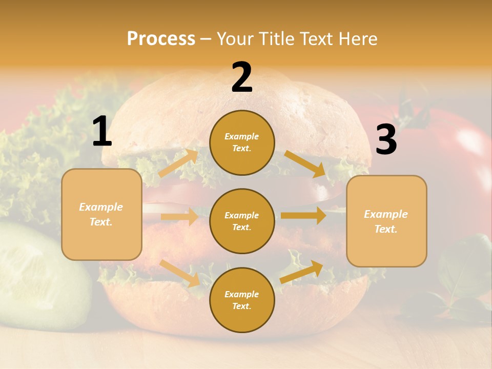 Slices Steak Cucumber PowerPoint Template