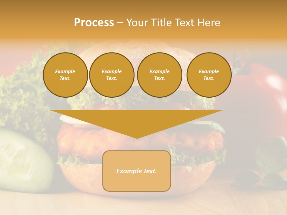 Slices Steak Cucumber PowerPoint Template