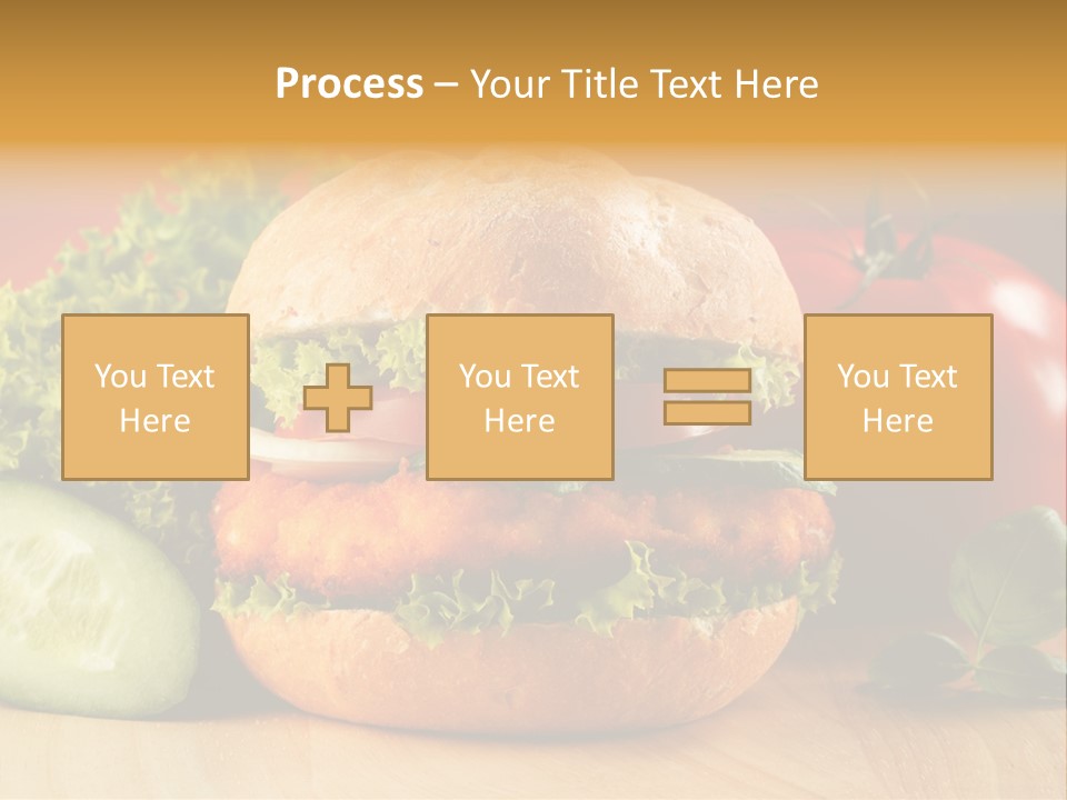 Slices Steak Cucumber PowerPoint Template