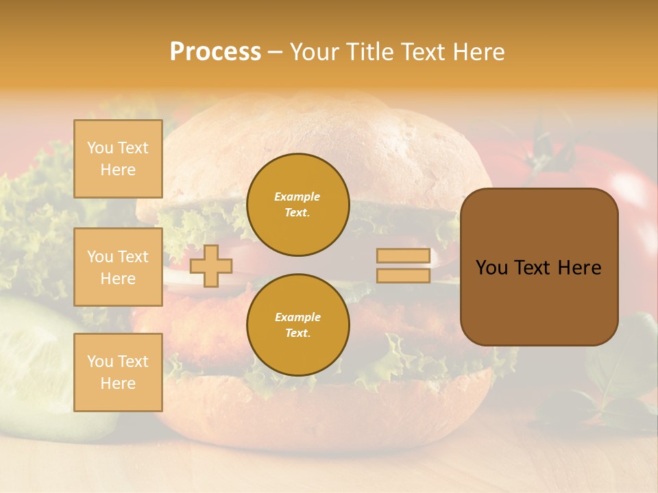 Slices Steak Cucumber PowerPoint Template