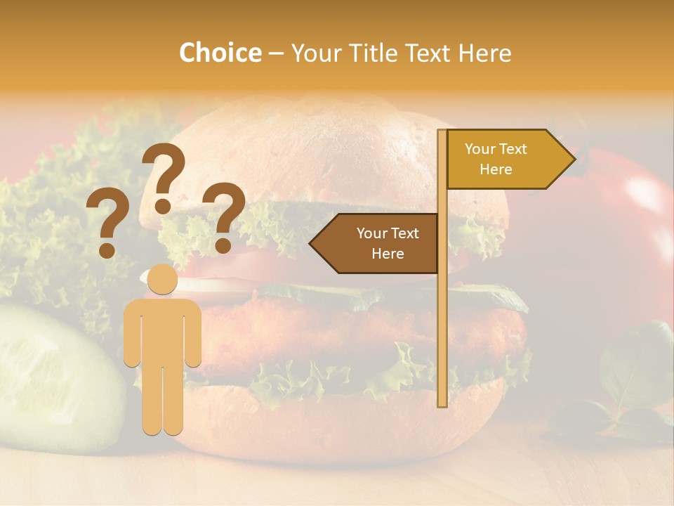 Slices Steak Cucumber PowerPoint Template