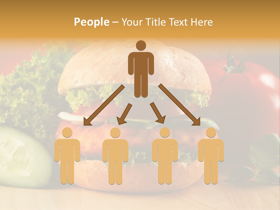 Slices Steak Cucumber PowerPoint Template