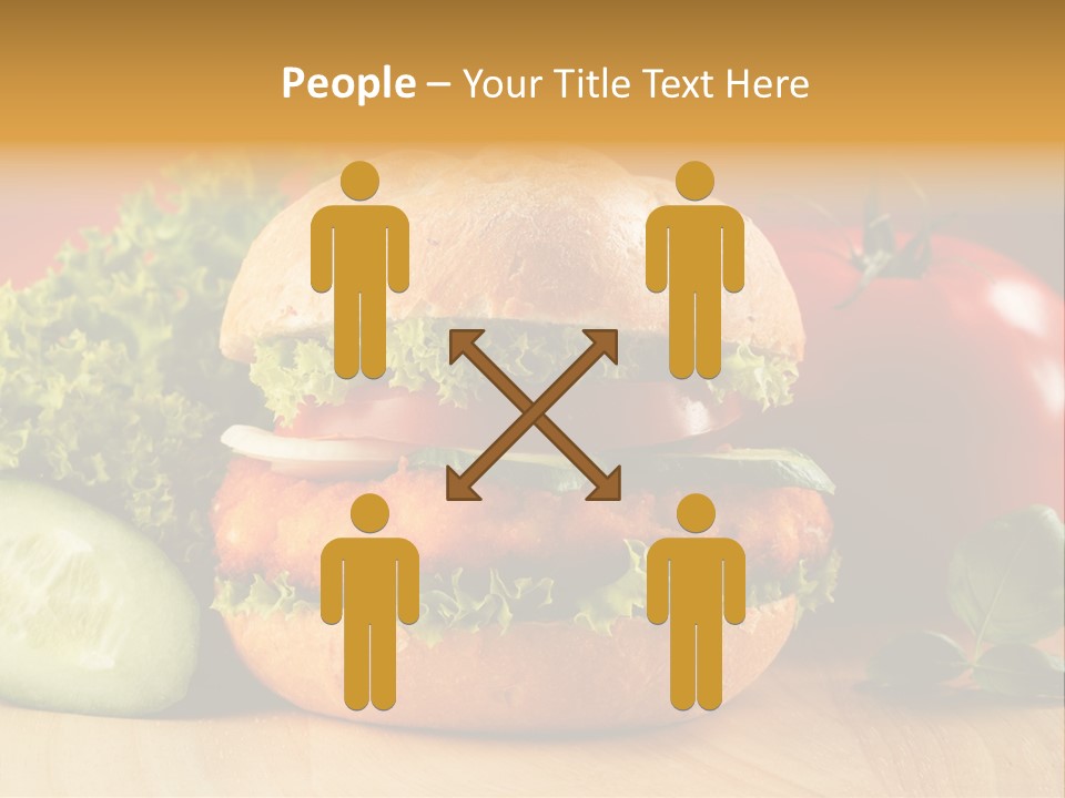 Slices Steak Cucumber PowerPoint Template