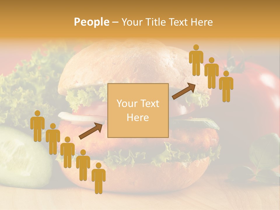 Slices Steak Cucumber PowerPoint Template