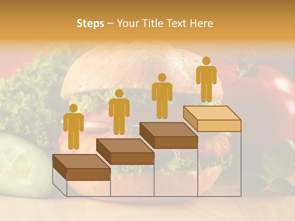 Slices Steak Cucumber PowerPoint Template