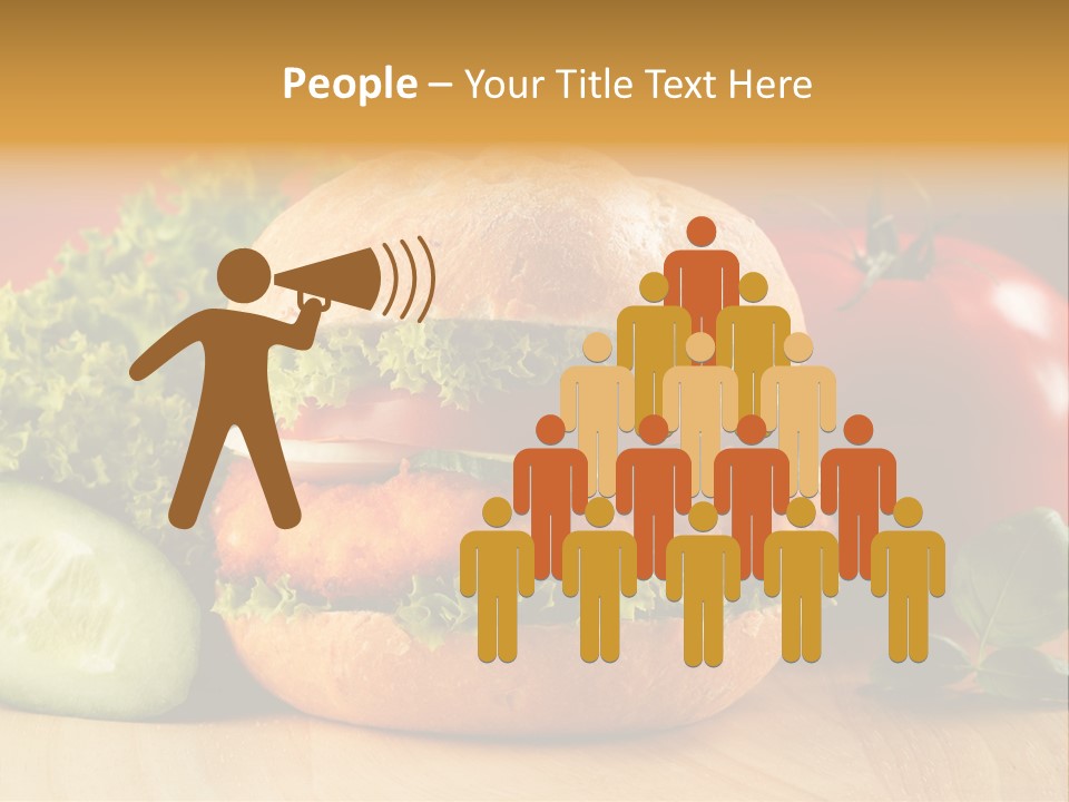 Slices Steak Cucumber PowerPoint Template