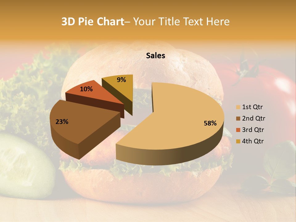 Slices Steak Cucumber PowerPoint Template