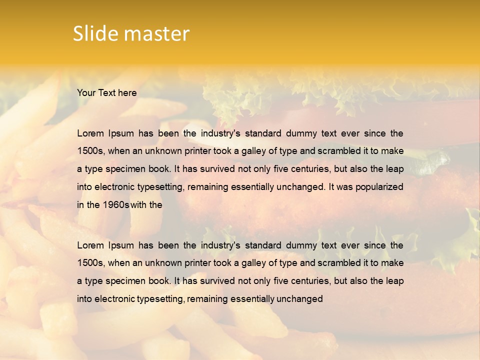 Unhealthy Color Eating PowerPoint Template