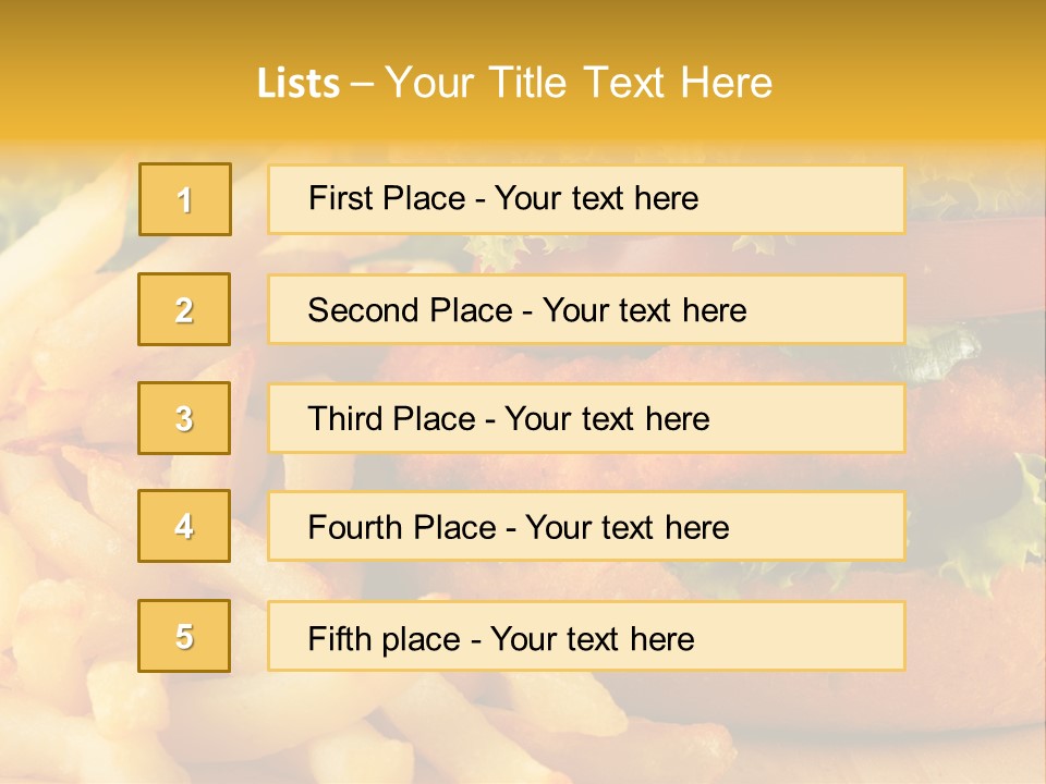 Unhealthy Color Eating PowerPoint Template