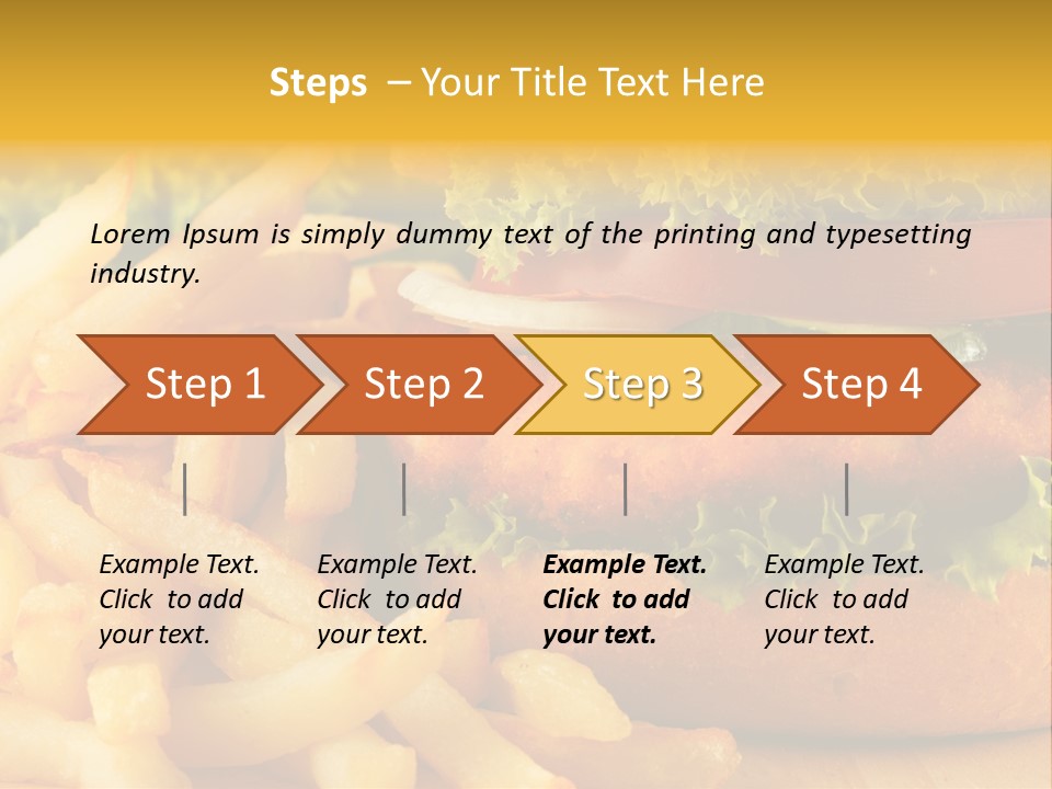 Unhealthy Color Eating PowerPoint Template