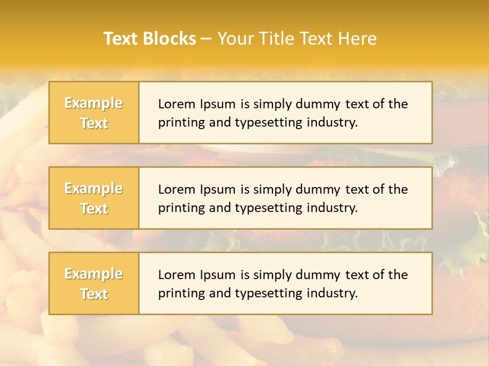 Unhealthy Color Eating PowerPoint Template