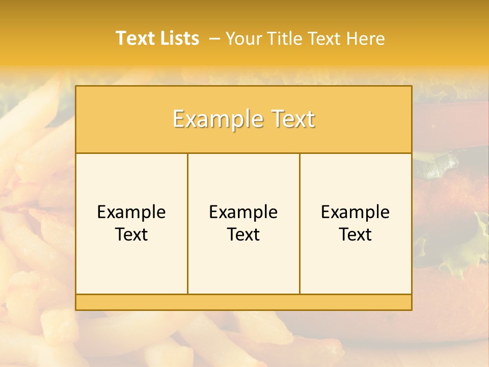 Unhealthy Color Eating PowerPoint Template