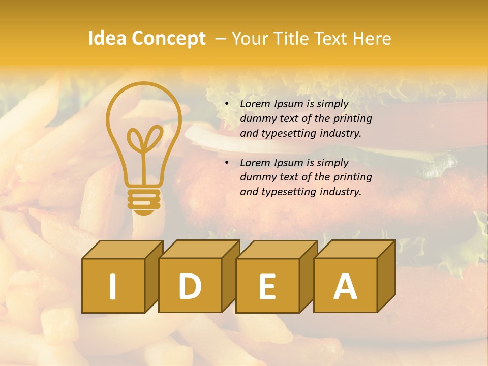 Unhealthy Color Eating PowerPoint Template