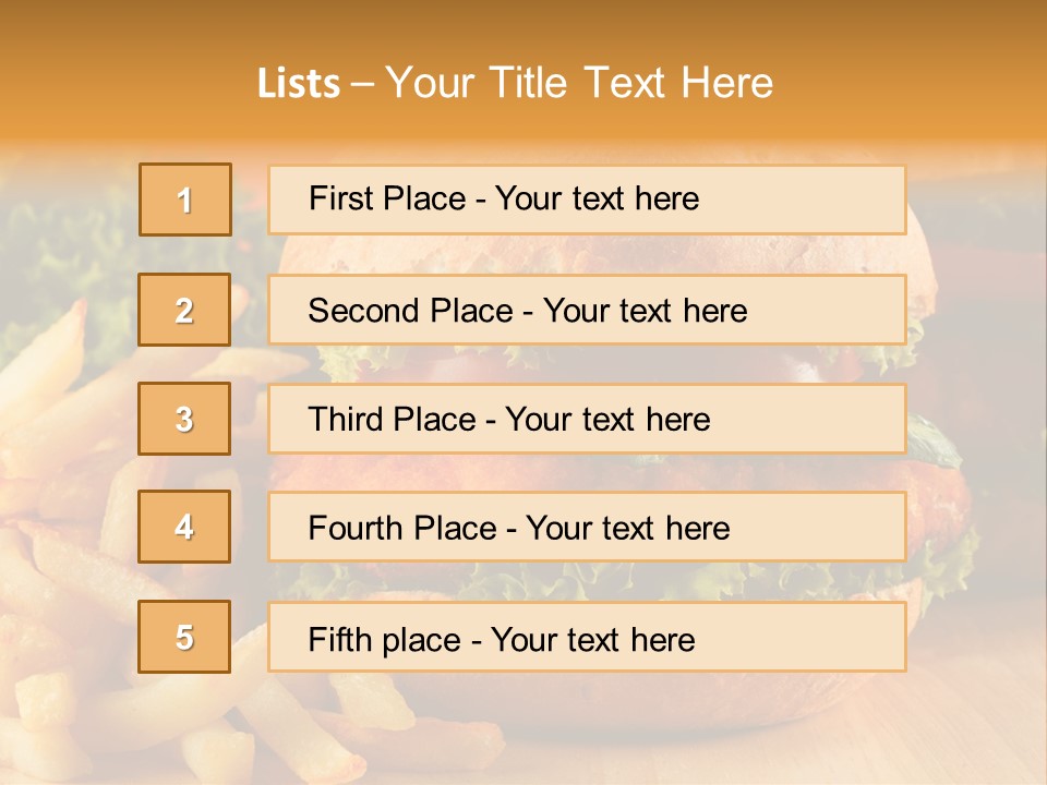 Snacks Potato Fried PowerPoint Template