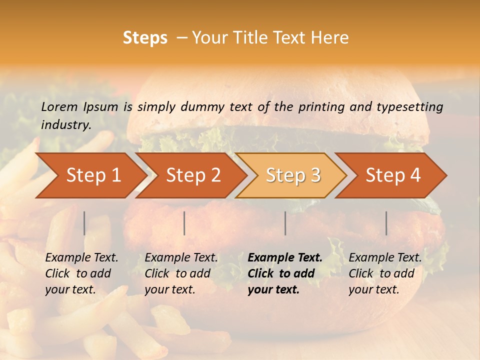 Snacks Potato Fried PowerPoint Template