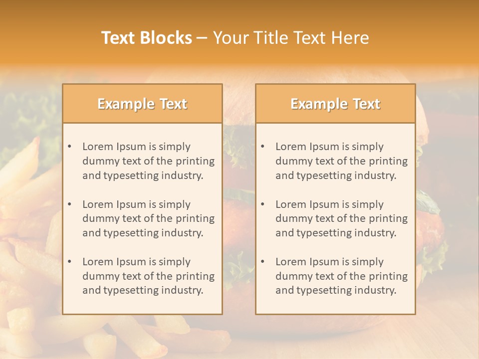 Snacks Potato Fried PowerPoint Template