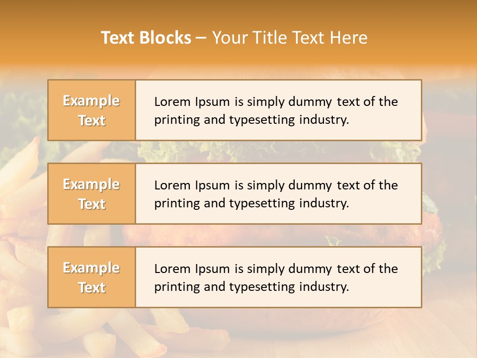 Snacks Potato Fried PowerPoint Template