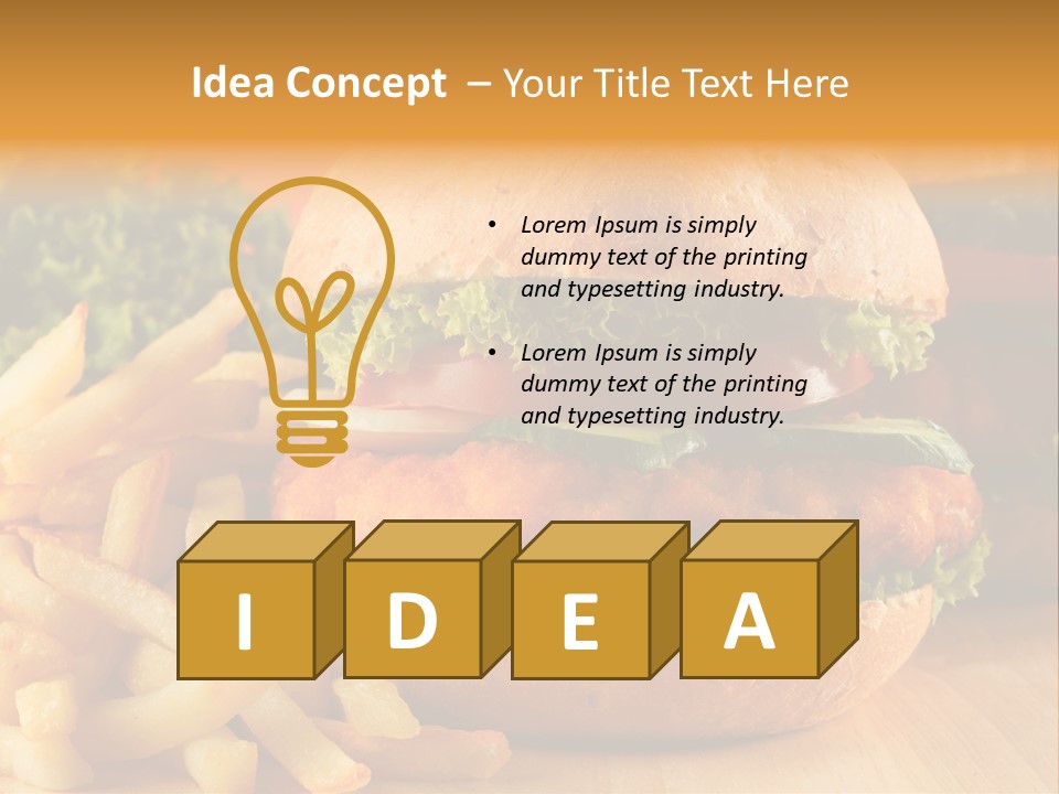 Snacks Potato Fried PowerPoint Template