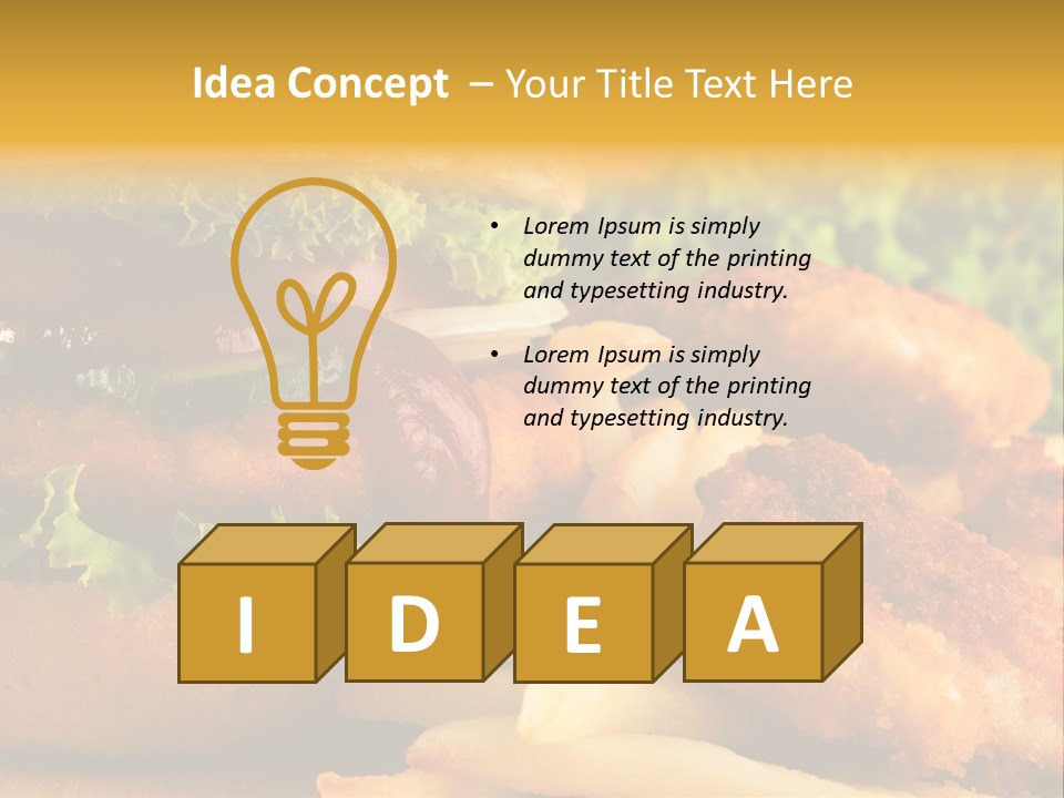 Barbecue Fastfood Grilled PowerPoint Template