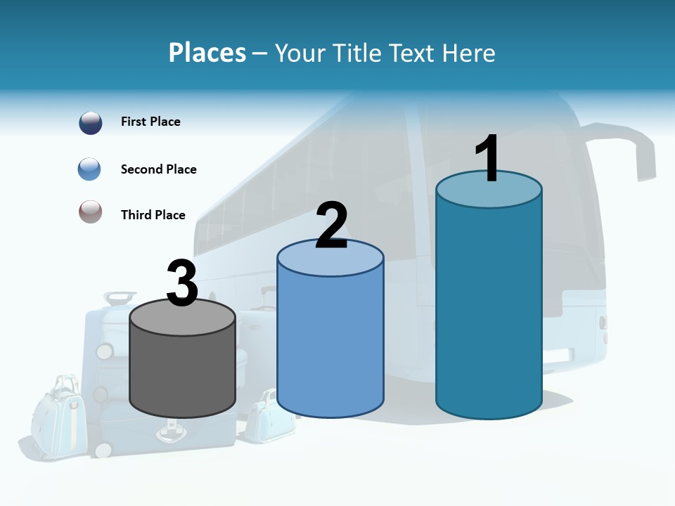 Vehicle Tourism Suitcase PowerPoint Template