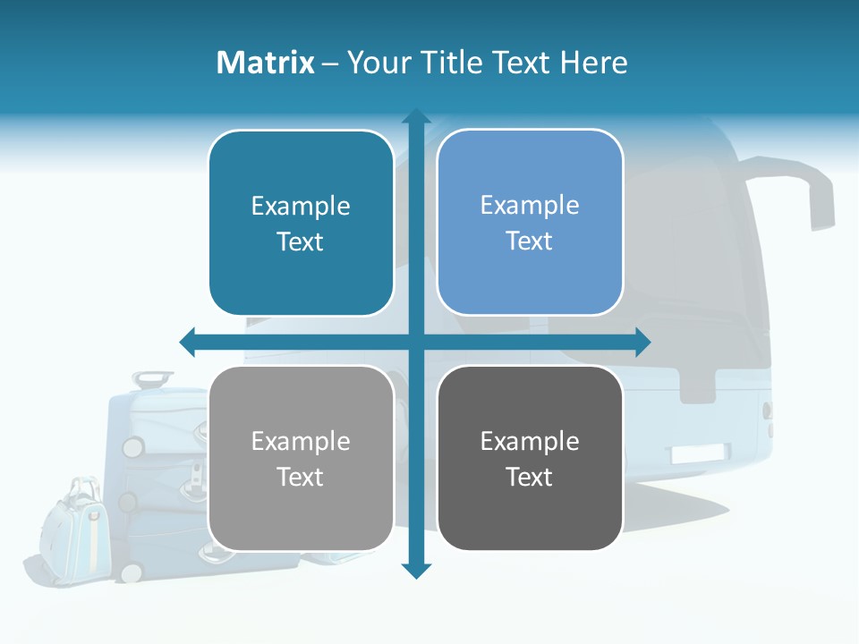 Vehicle Tourism Suitcase PowerPoint Template