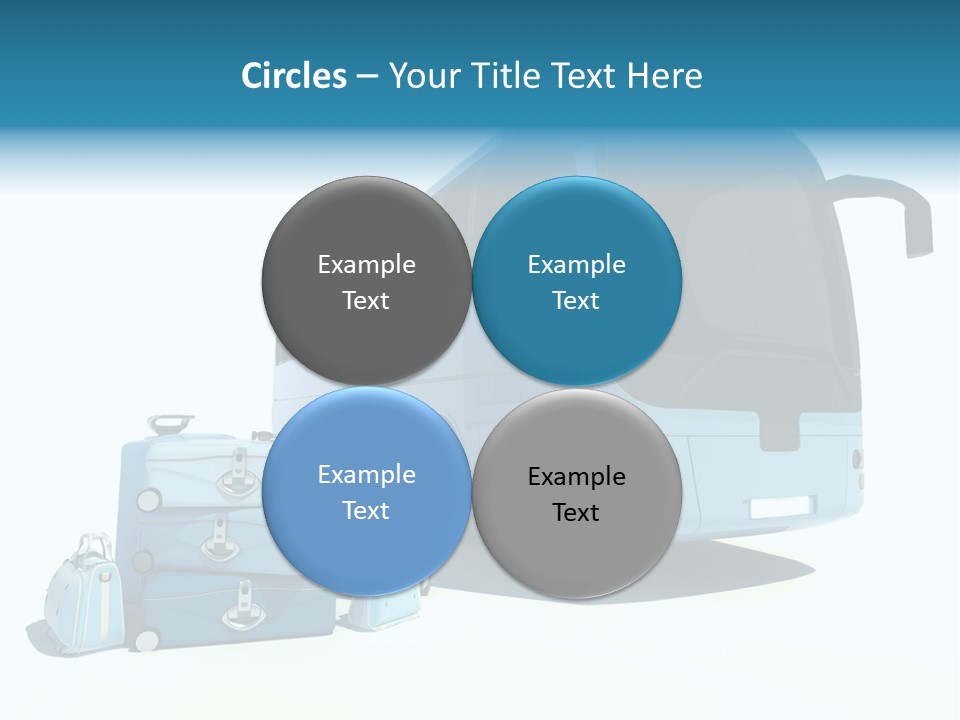 Vehicle Tourism Suitcase PowerPoint Template