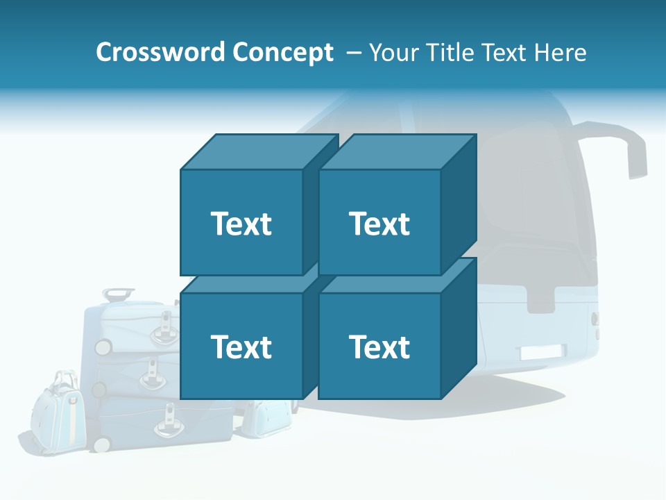 Vehicle Tourism Suitcase PowerPoint Template