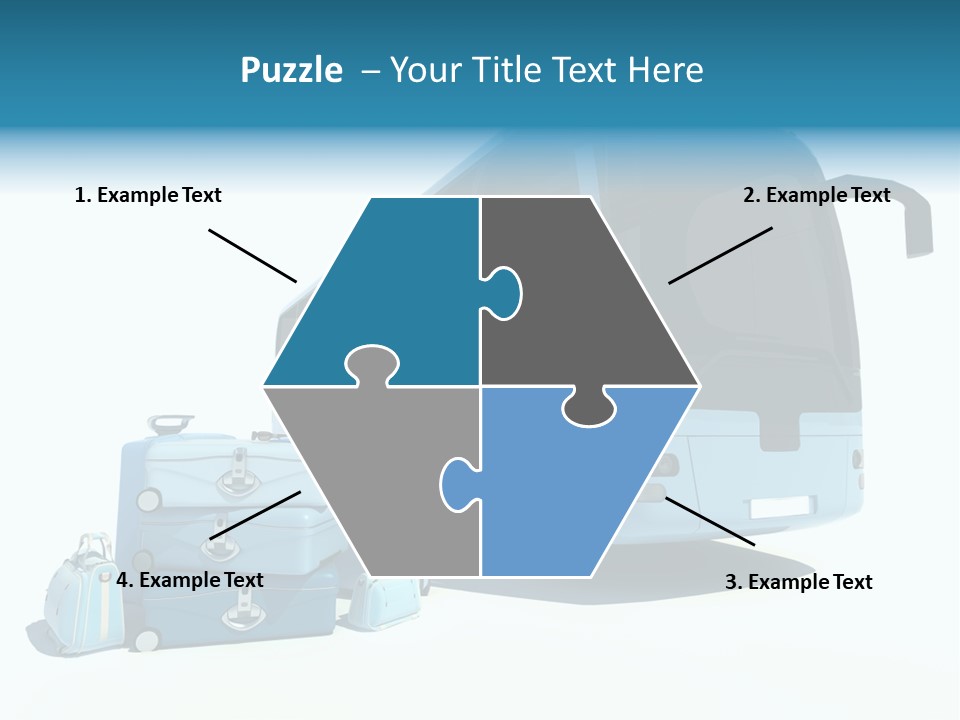 Vehicle Tourism Suitcase PowerPoint Template