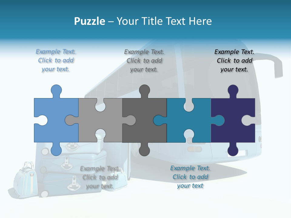 Vehicle Tourism Suitcase PowerPoint Template
