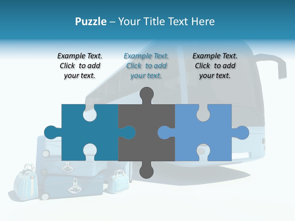 Vehicle Tourism Suitcase PowerPoint Template