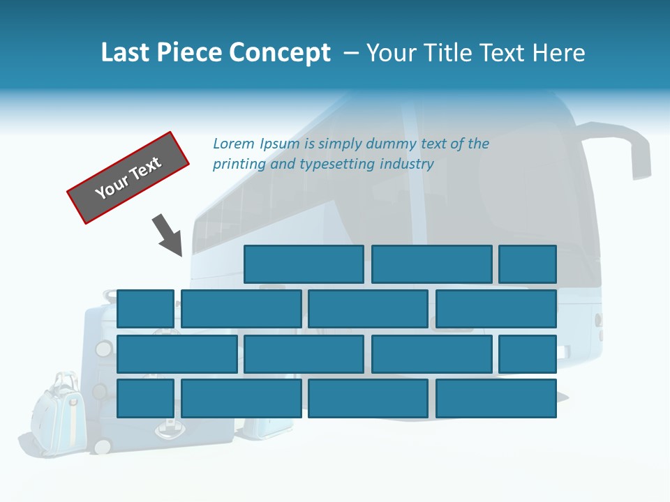 Vehicle Tourism Suitcase PowerPoint Template