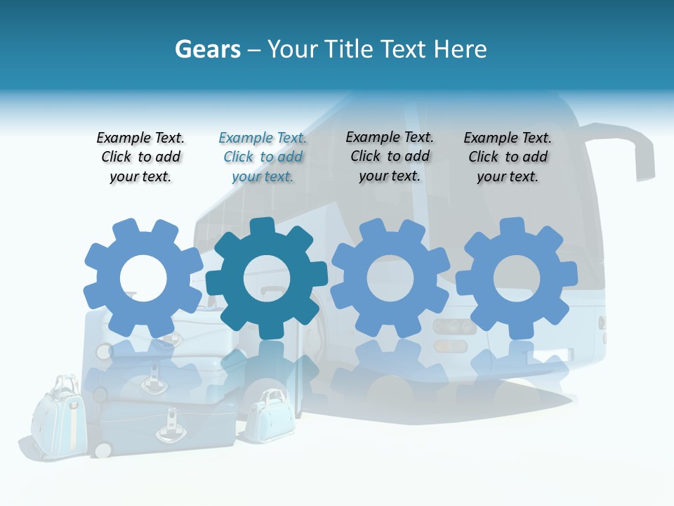 Vehicle Tourism Suitcase PowerPoint Template