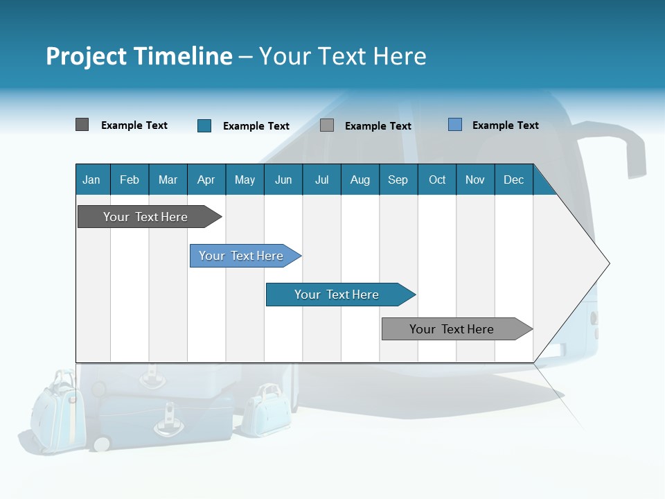 Vehicle Tourism Suitcase PowerPoint Template