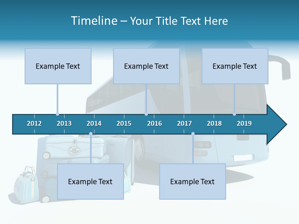 Vehicle Tourism Suitcase PowerPoint Template