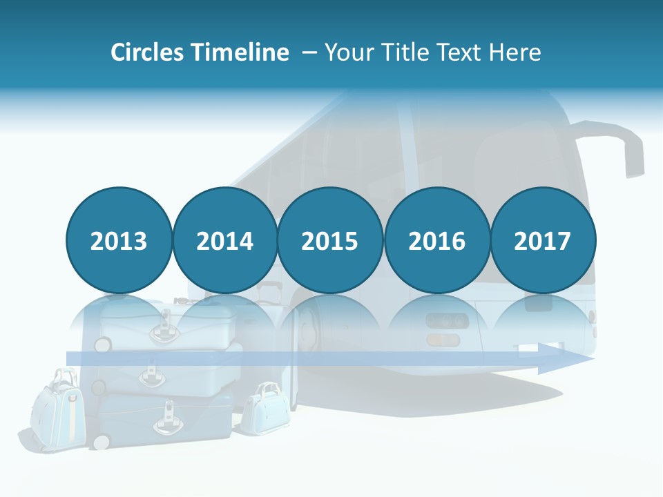 Vehicle Tourism Suitcase PowerPoint Template