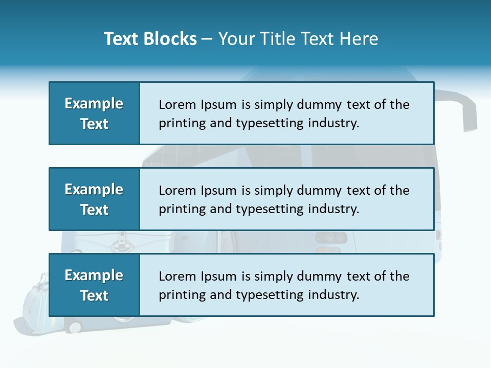 Vehicle Tourism Suitcase PowerPoint Template