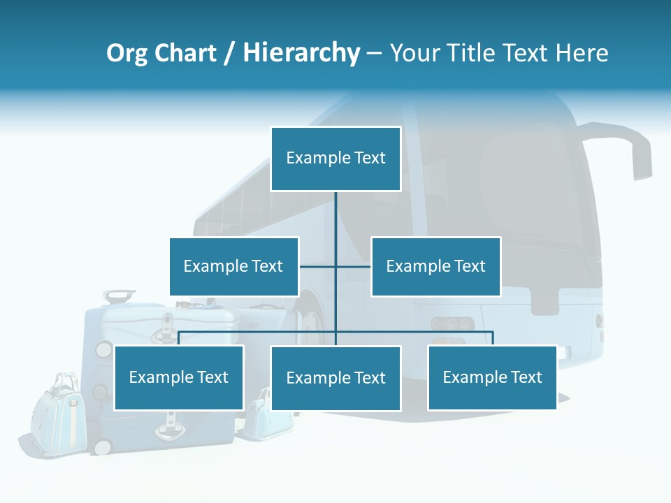 Vehicle Tourism Suitcase PowerPoint Template