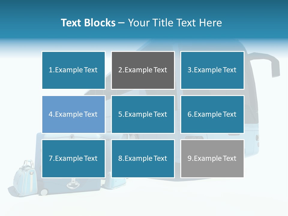 Vehicle Tourism Suitcase PowerPoint Template