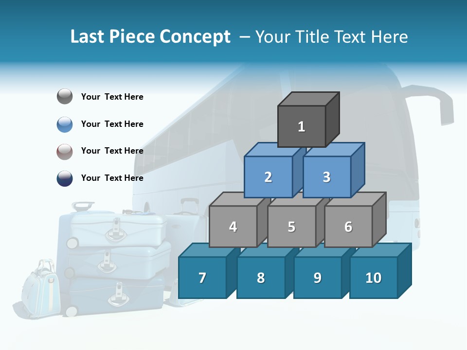 Vehicle Tourism Suitcase PowerPoint Template