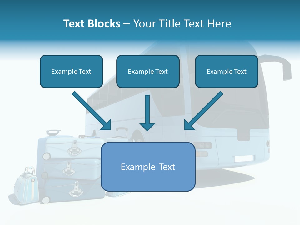 Vehicle Tourism Suitcase PowerPoint Template
