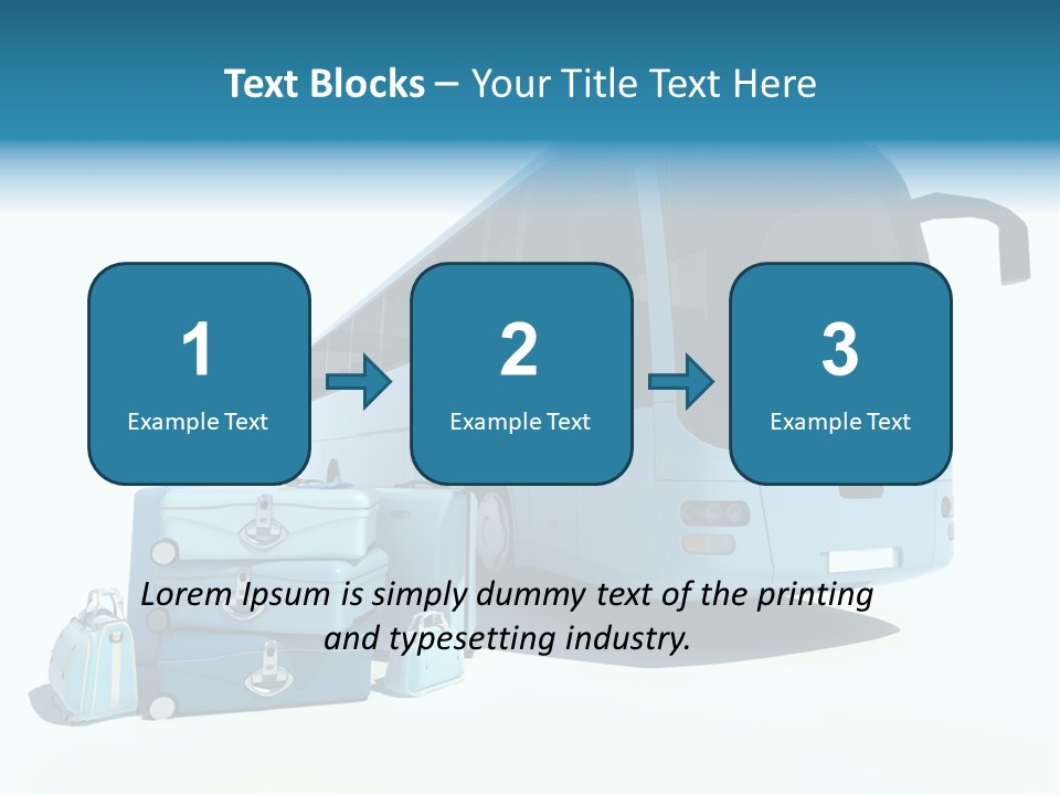 Vehicle Tourism Suitcase PowerPoint Template