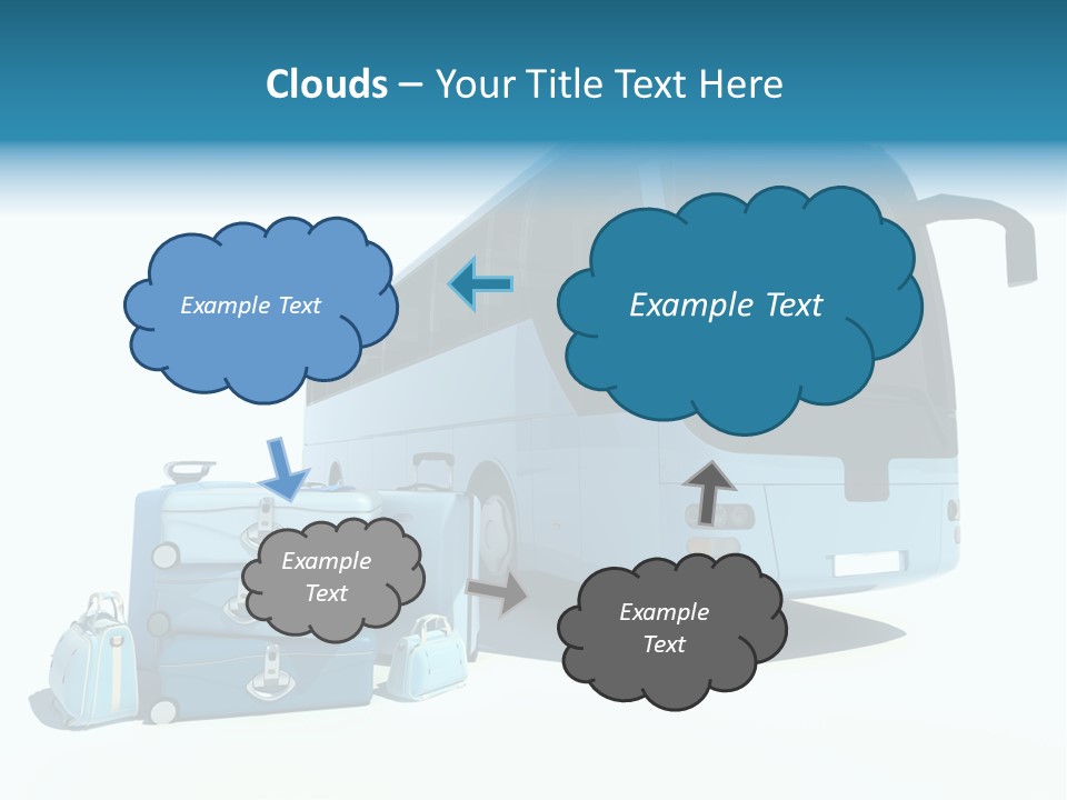 Vehicle Tourism Suitcase PowerPoint Template