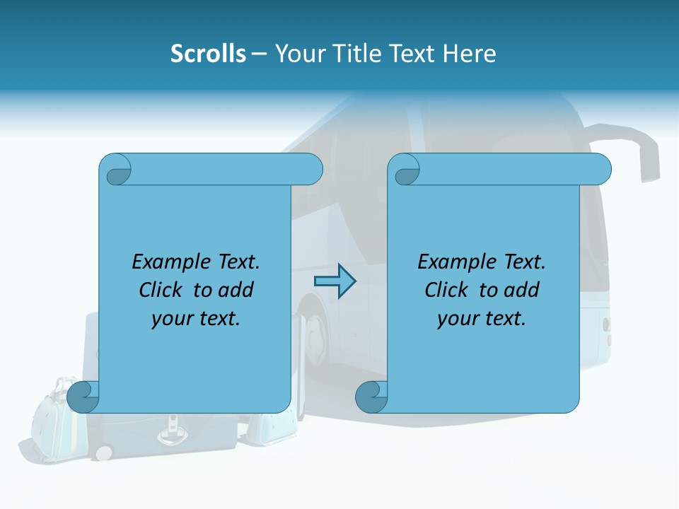 Vehicle Tourism Suitcase PowerPoint Template