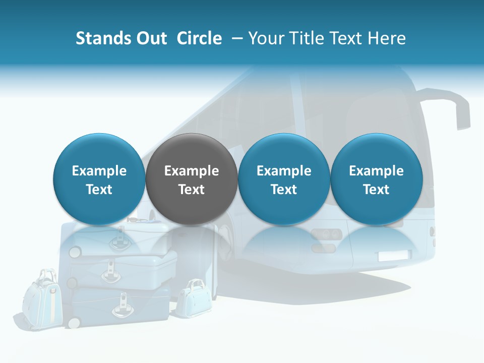 Vehicle Tourism Suitcase PowerPoint Template