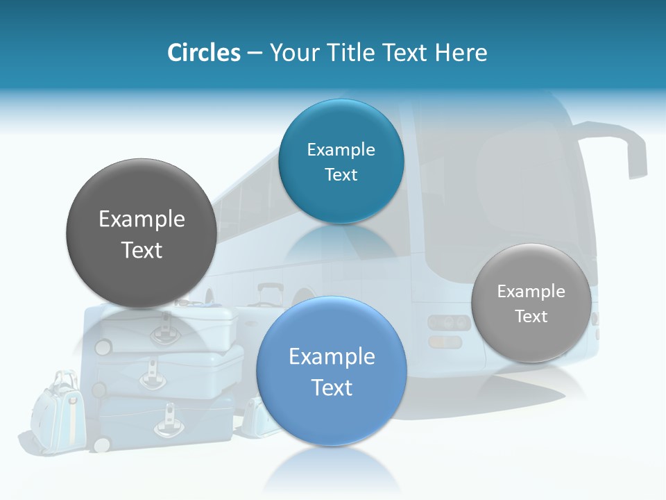 Vehicle Tourism Suitcase PowerPoint Template